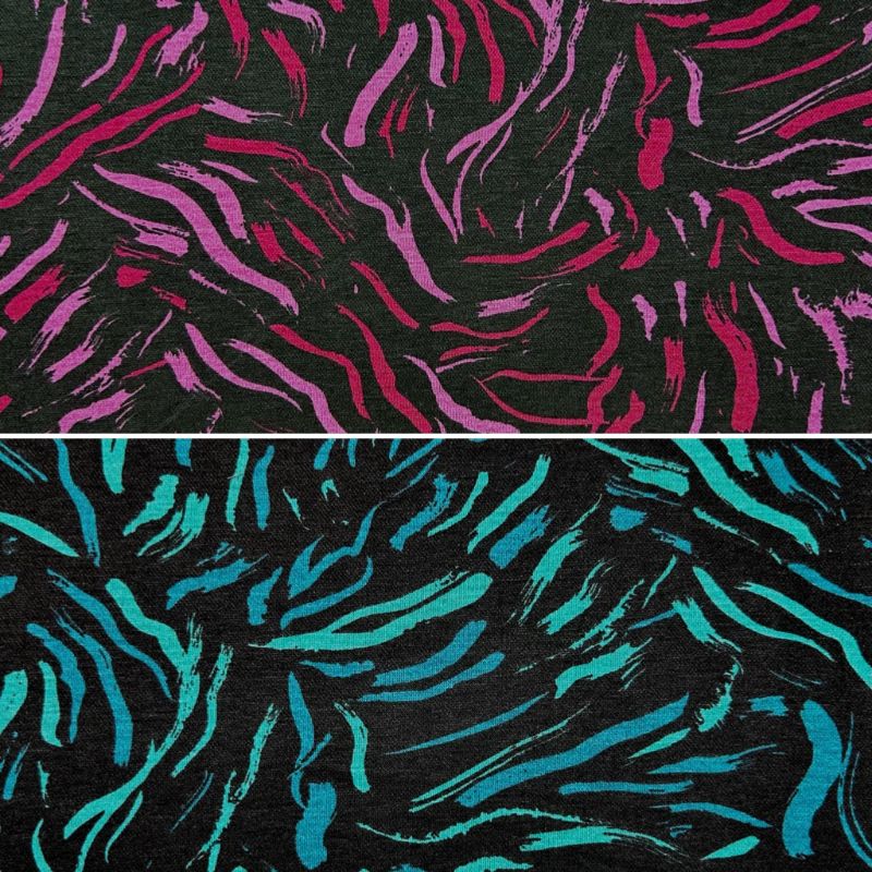 Wild Strokes Digital Modal-Touch Jersey Fabric