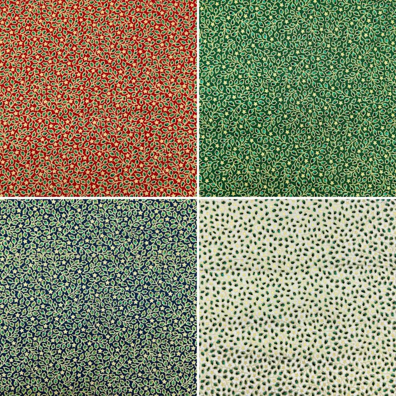 Winter Flourish Christmas Cotton Fabric