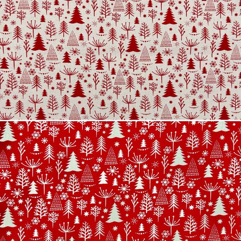 Winter Woodland Christmas Cotton Fabric