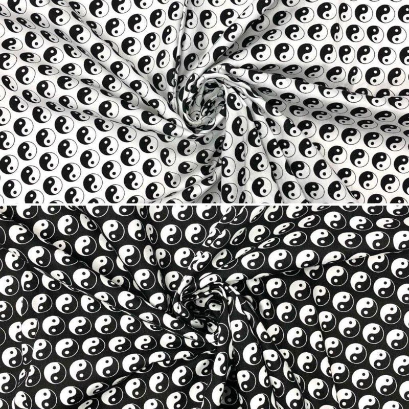 Yin and Yang Cotton Fabric