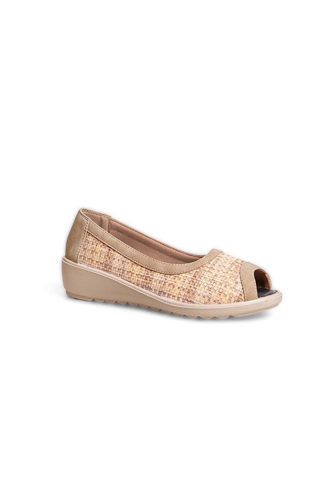 Celine Dr. Lightfoot Ladies Open Toe Natural Slip On Casuals