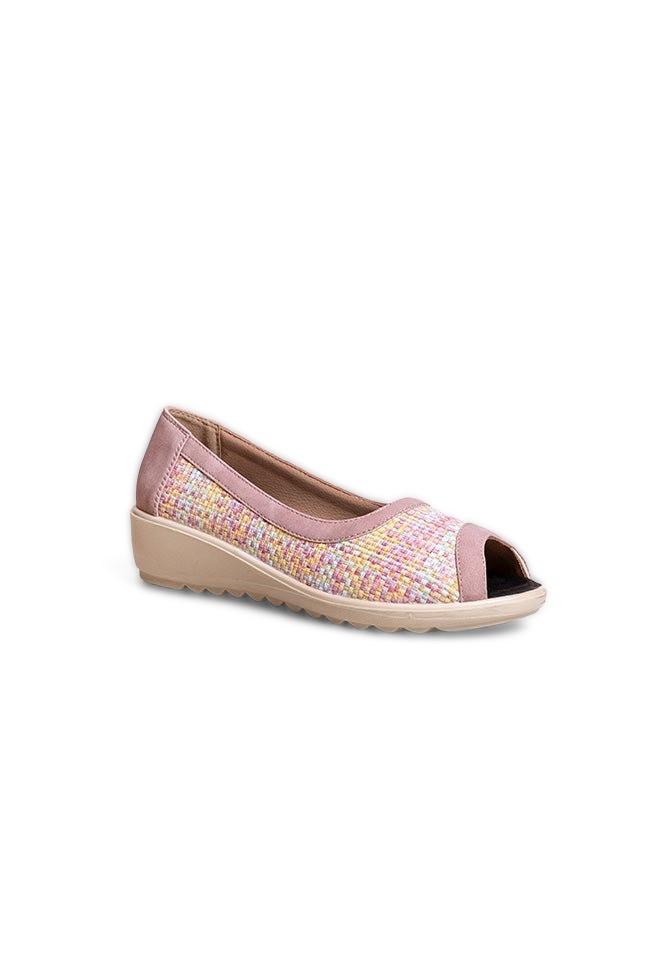 Celine Dr. Lightfoot Ladies Open Toe Pink Slip On Casuals
