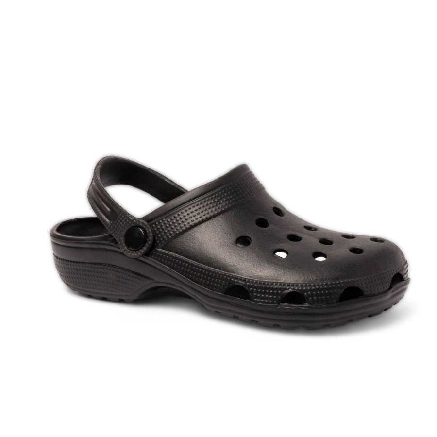 Charlie Youth Black Clogs 24 Pairs