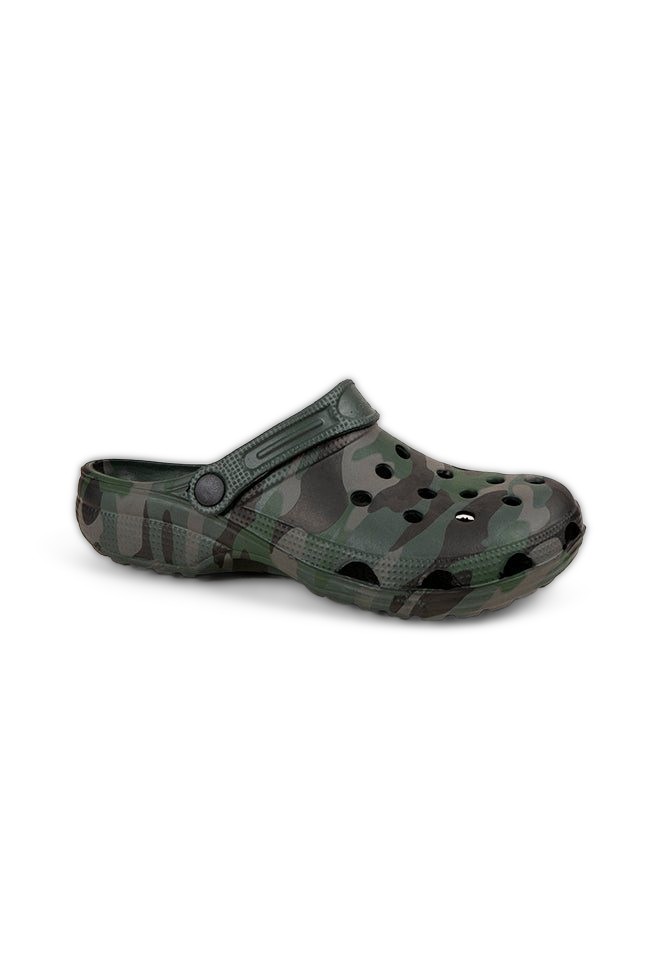 Connor Men Green Camouflage Clogs