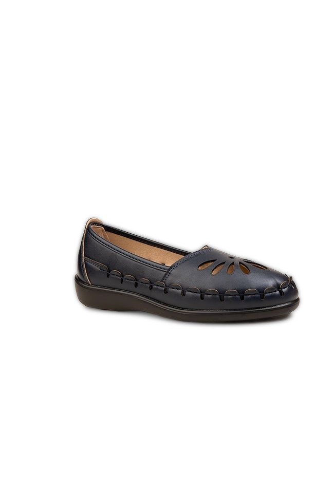 Effie Teardrop Cutout Dr. Lightfoot Ladies Casuals Navy