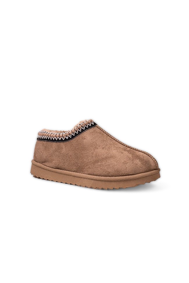 Harper Microfibre Low Cut Braid Mushroom Ladies Slippers
