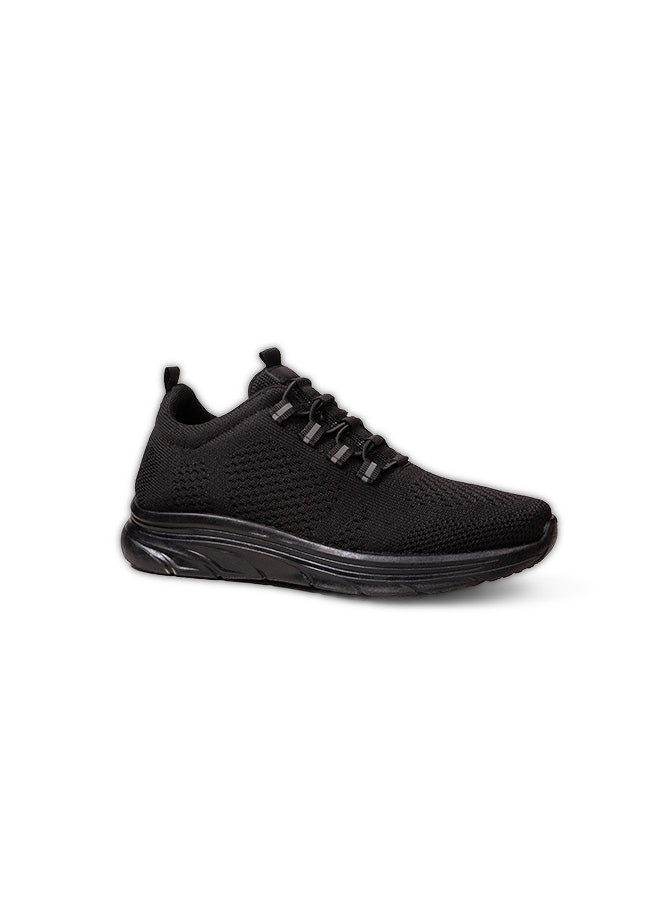 James Youth Bungee Elastic Black Trainer