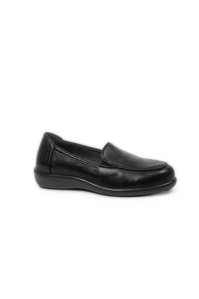 Leyla Dr. Lightfoot Ladies Black Twin Gusset Casual Shoe