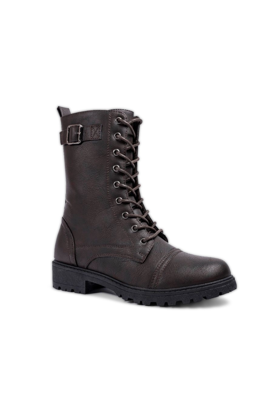 Luna Military Boot Brown Matt