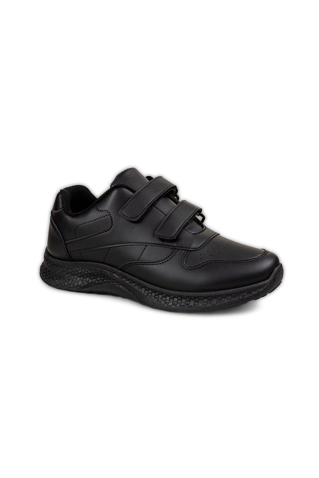 Noah Matt PU Twin Touch Fasten Sports Men's Trainer Black