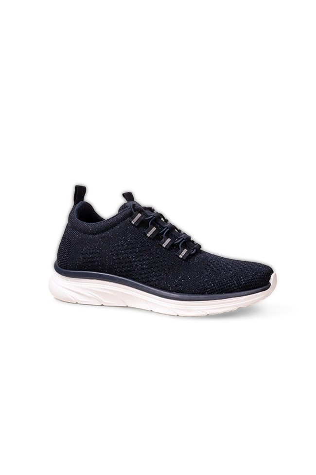 Nova Ladies Bungee Elastic Navy Trainer
