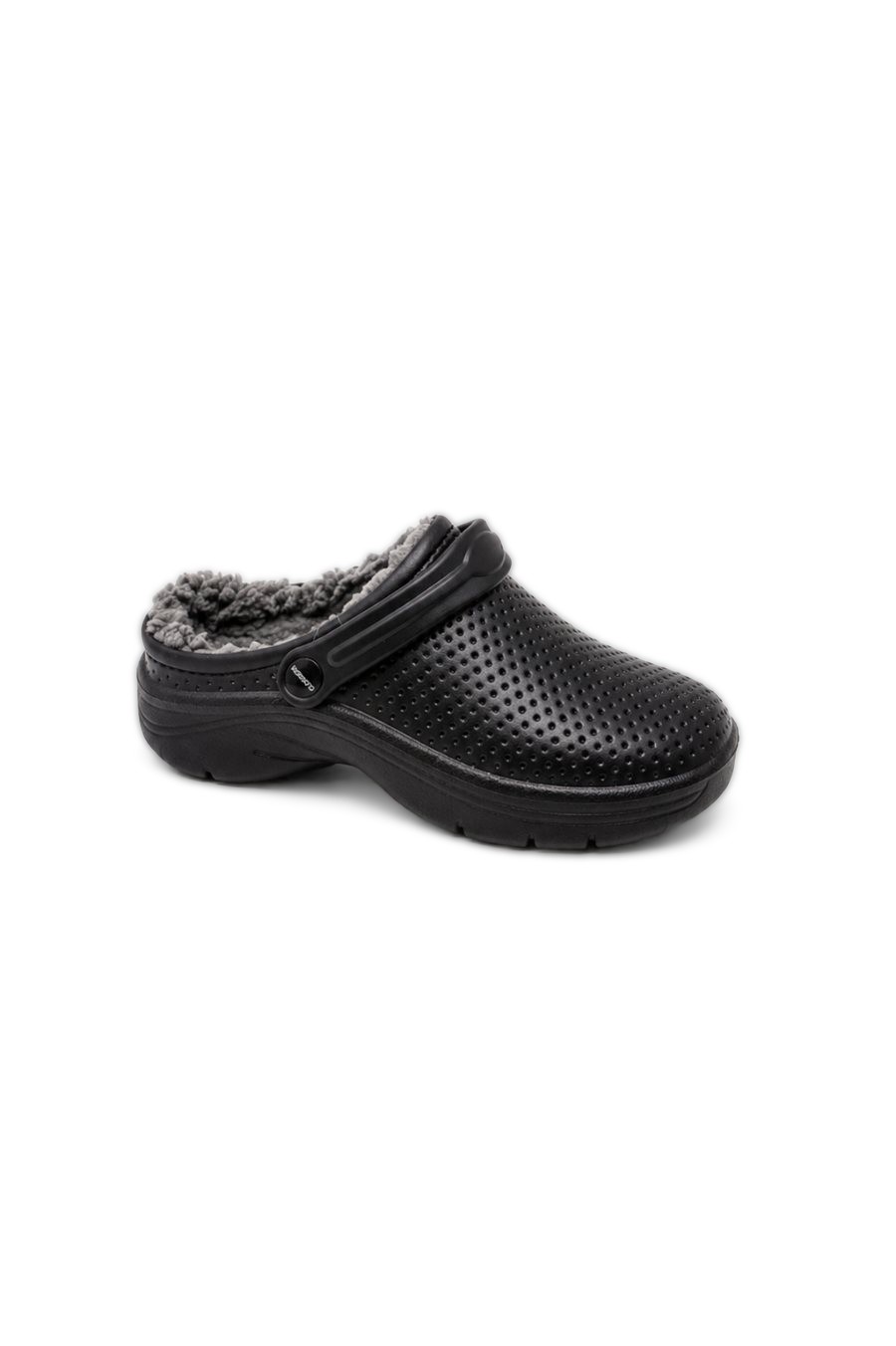 Wyatt Men Fur Lined Full Garden Clog Black UK7-11