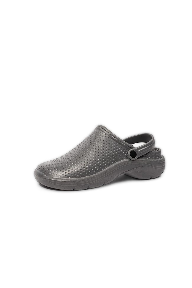 Wyatt Men Fur Lined Full Garden Clog Grey UK7-11